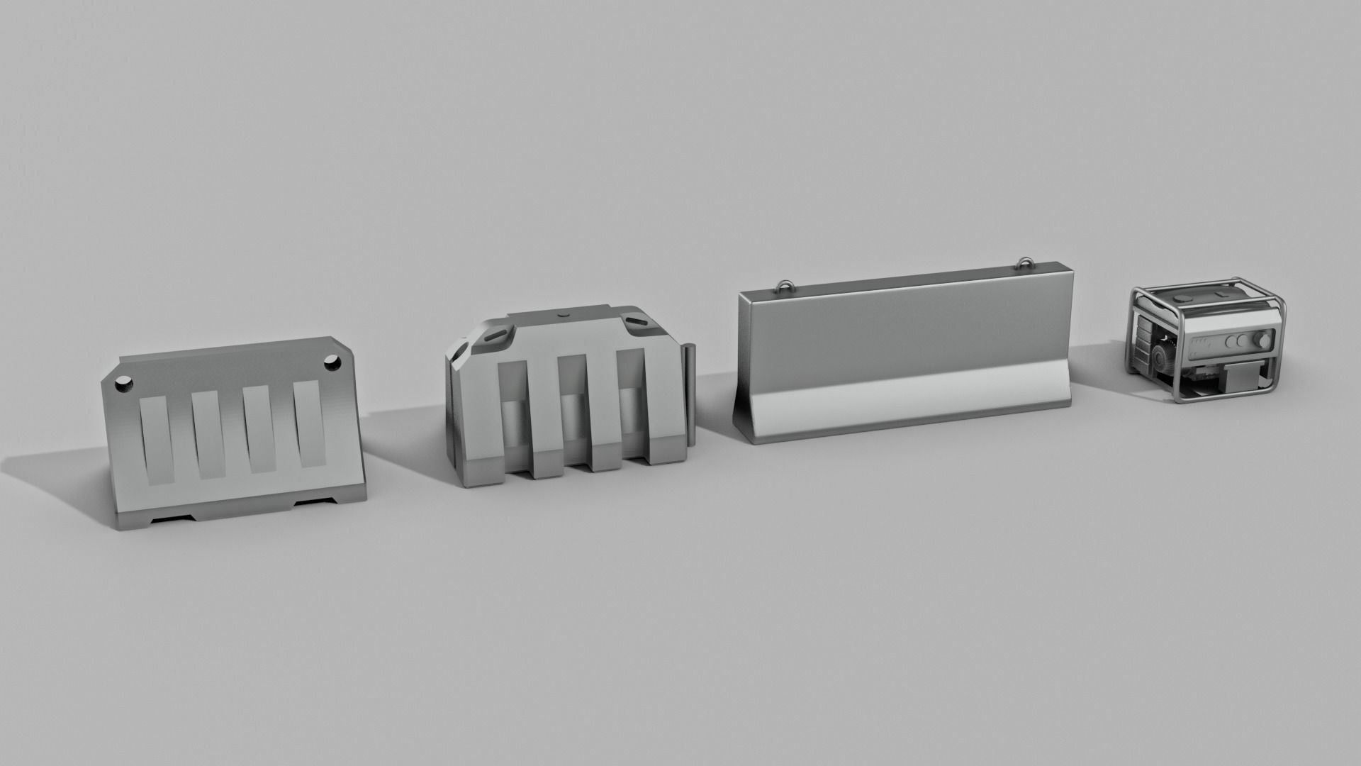 Traffic Road Work Diorama Pack 3D print model_5