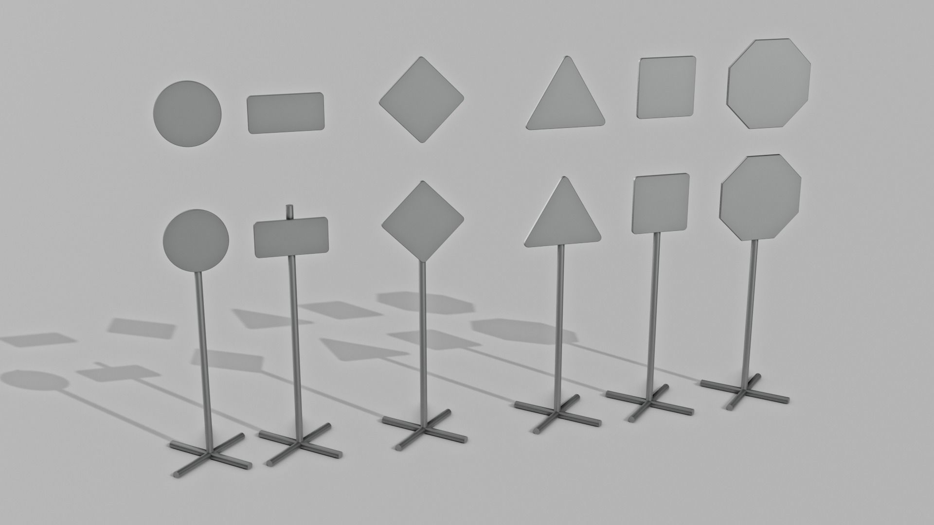 Traffic Road Work Diorama Pack 3D print model_3