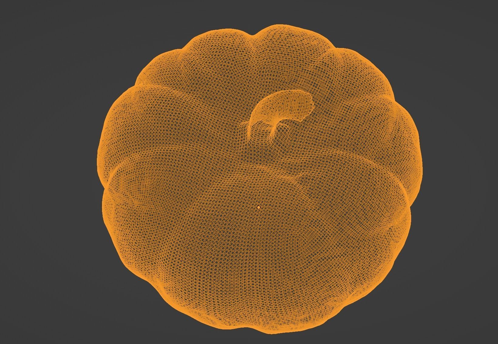 Decorative Gourd Pumpkin Squash Orange 3D Scan 3D model_22