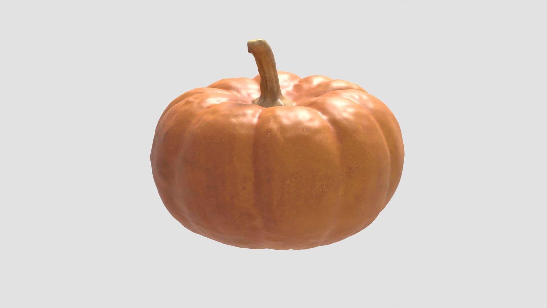 Decorative Gourd Pumpkin Squash Orange 3D Scan 3D model_11