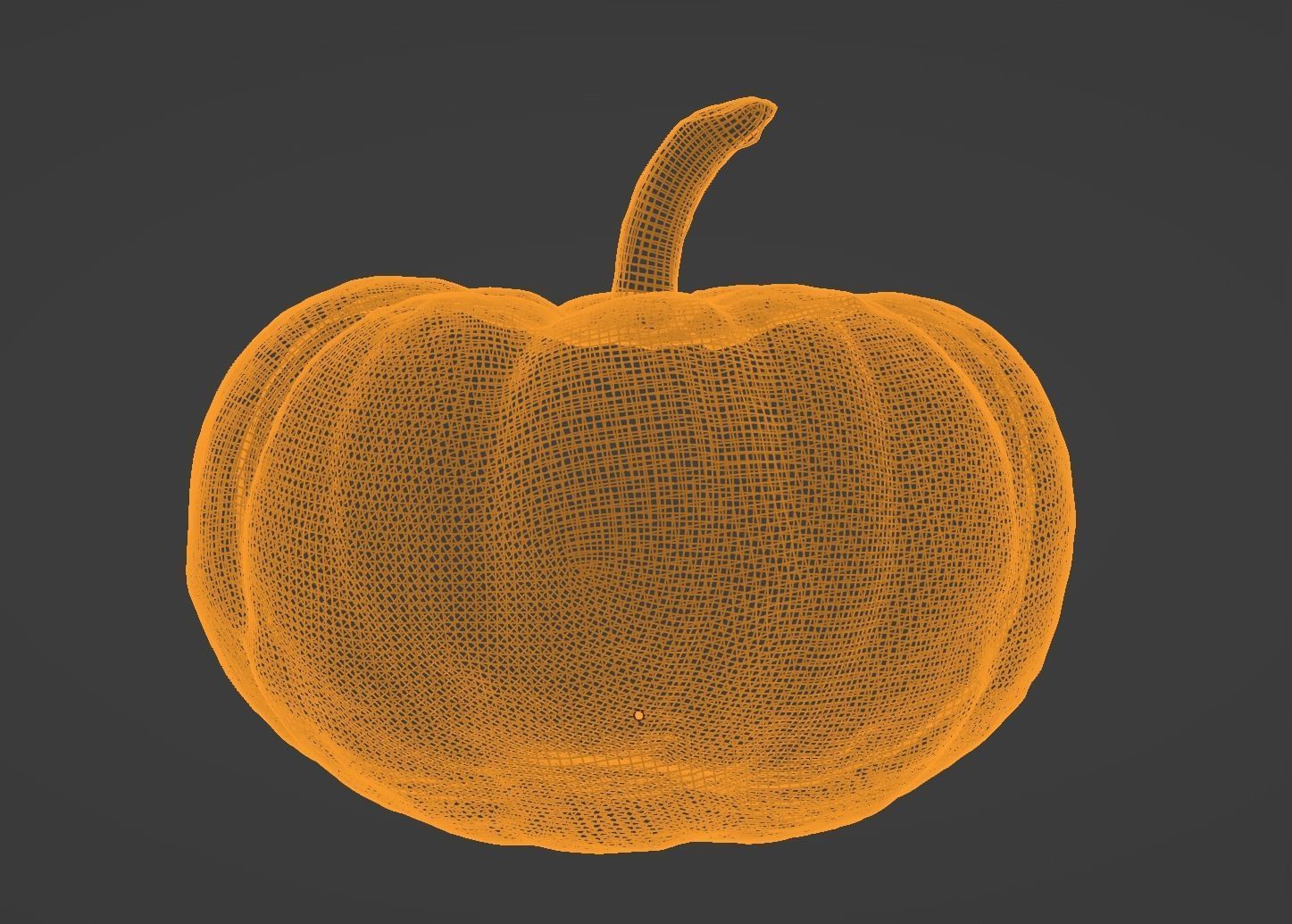 Decorative Gourd Pumpkin Squash Orange 3D Scan 3D model_24