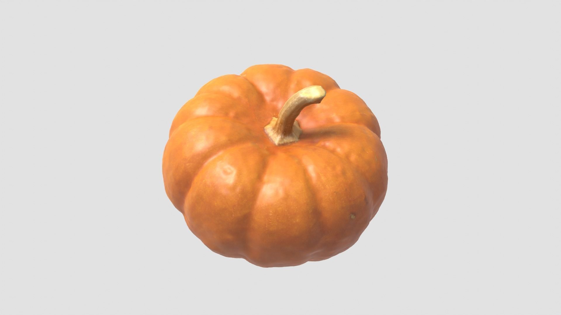 Decorative Gourd Pumpkin Squash Orange 3D Scan 3D model_13
