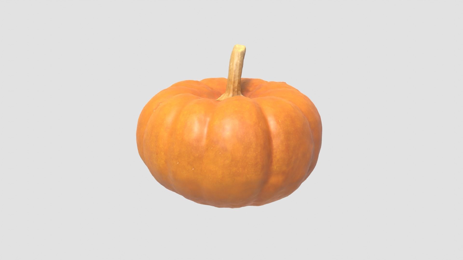 Decorative Gourd Pumpkin Squash Orange 3D Scan 3D model_8