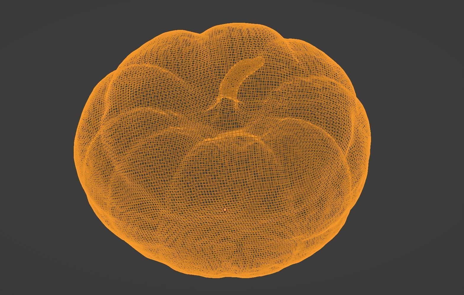 Decorative Gourd Pumpkin Squash Orange 3D Scan 3D model_23