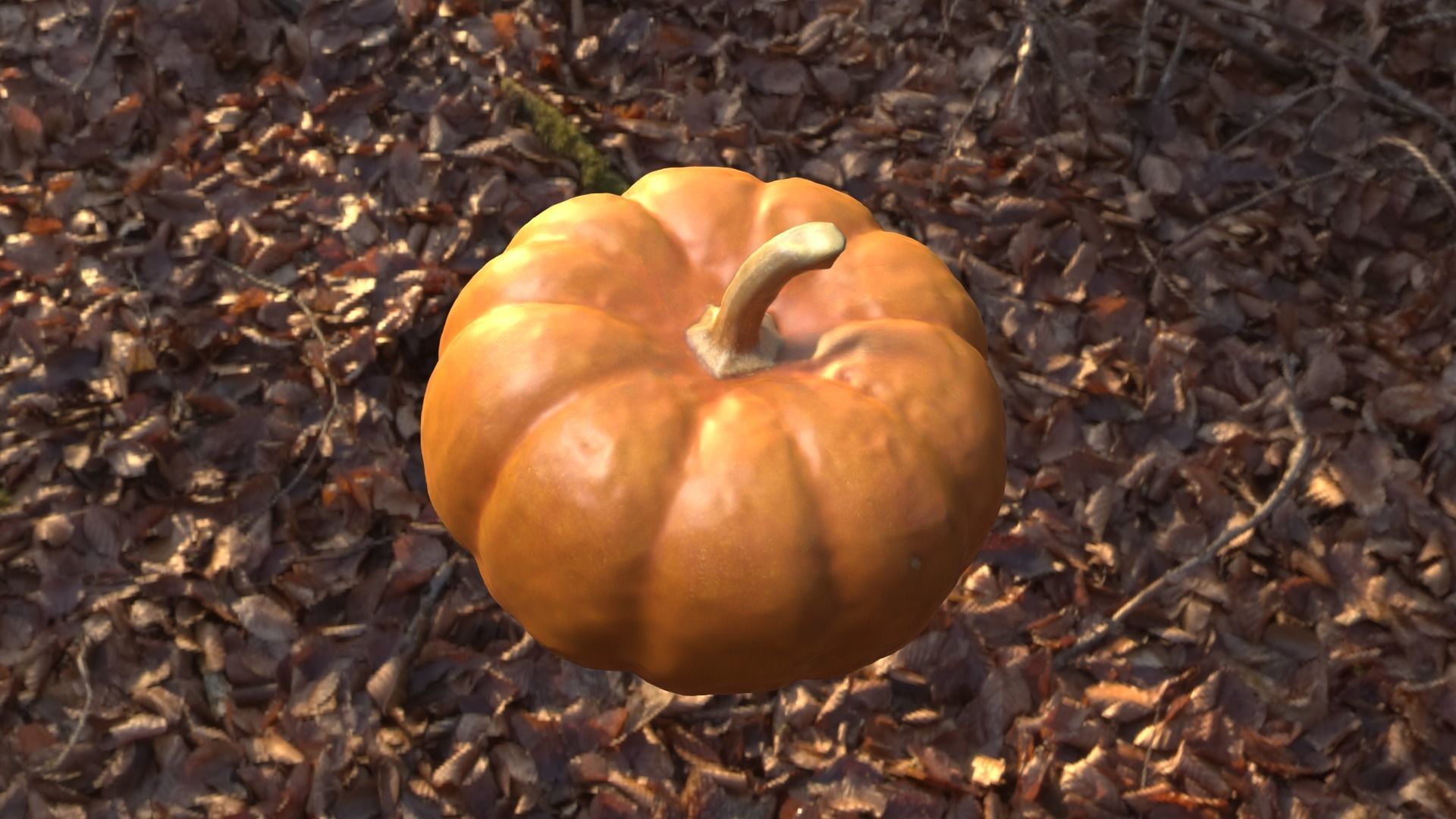 Decorative Gourd Pumpkin Squash Orange 3D Scan 3D model_27