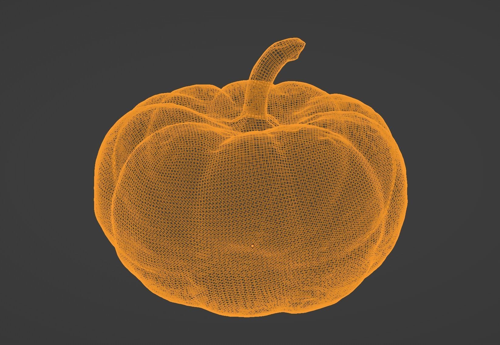 Decorative Gourd Pumpkin Squash Orange 3D Scan 3D model_21