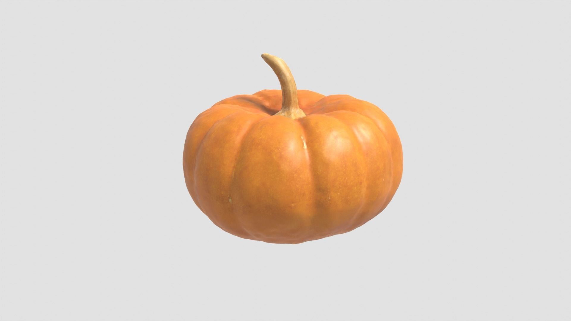 Decorative Gourd Pumpkin Squash Orange 3D Scan 3D model_9