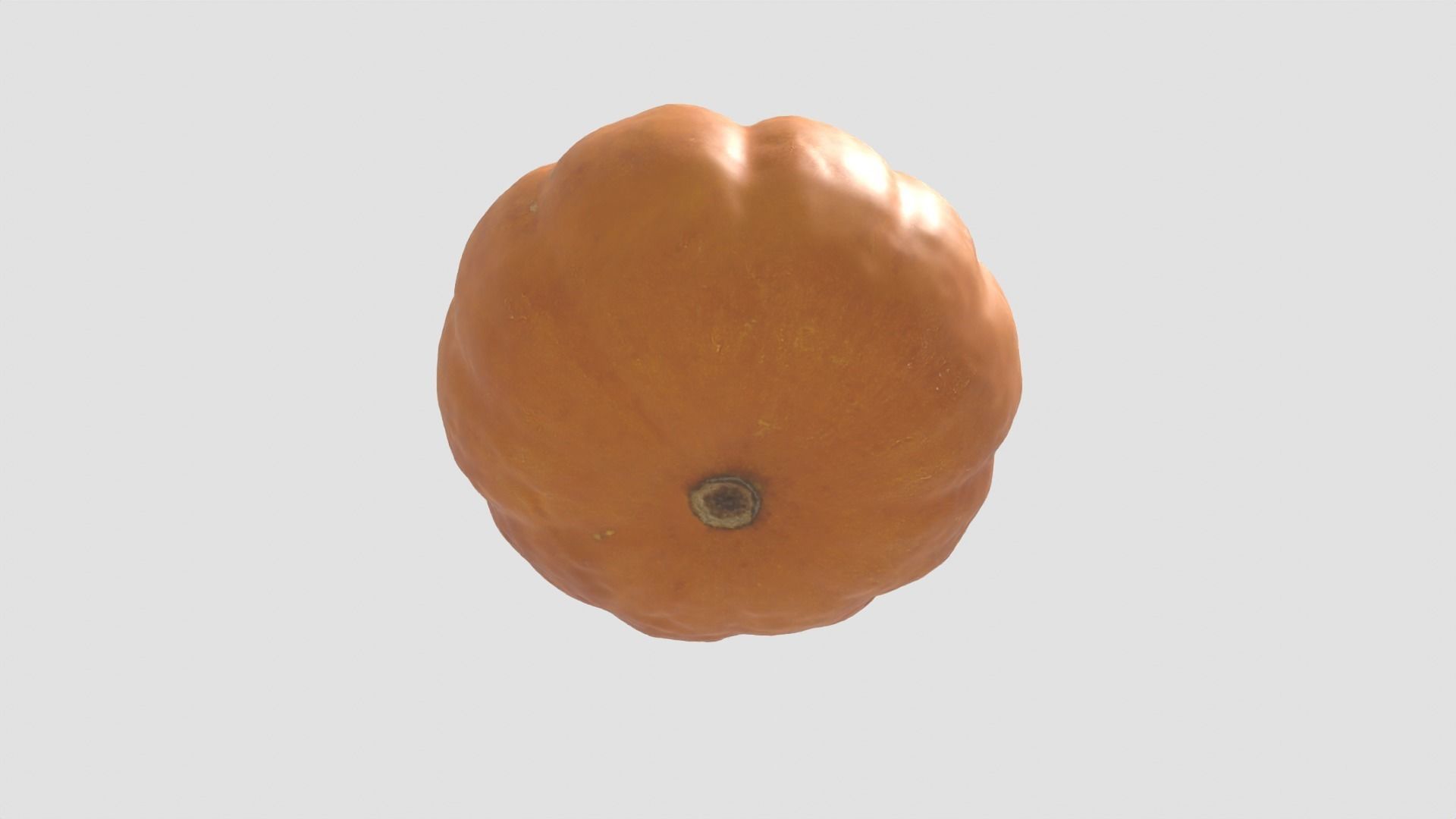 Decorative Gourd Pumpkin Squash Orange 3D Scan 3D model_7