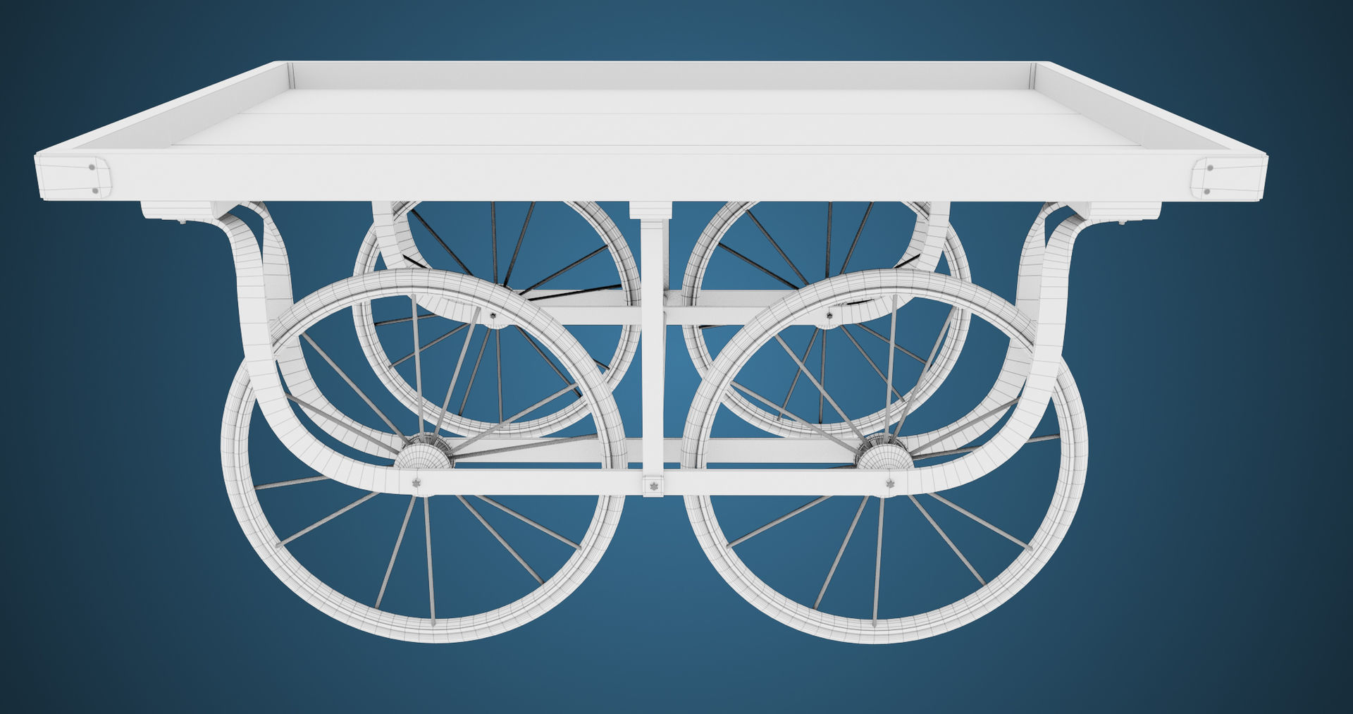 Wooden Cart05 All PBR Unity UE Textures Included Low-poly 3D model_22