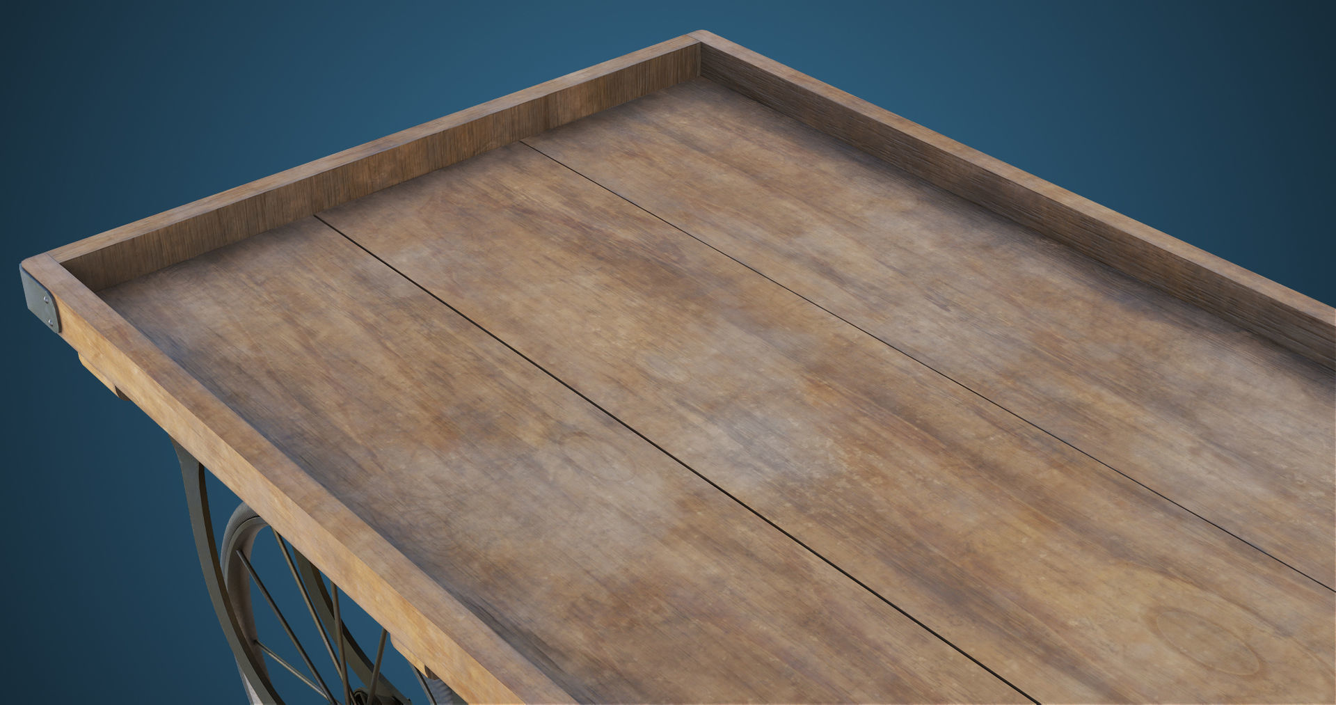 Wooden Cart05 All PBR Unity UE Textures Included Low-poly 3D model_20