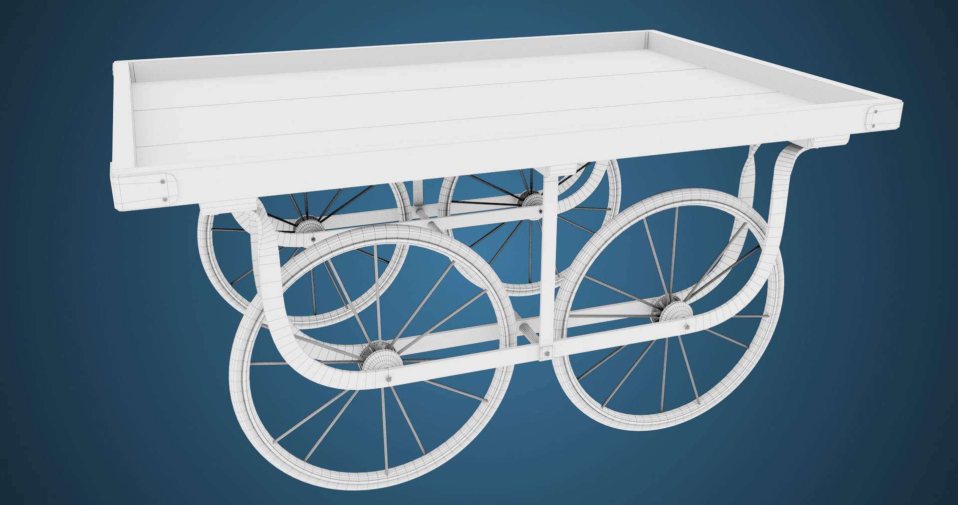 Wooden Cart05 All PBR Unity UE Textures Included Low-poly 3D model_21