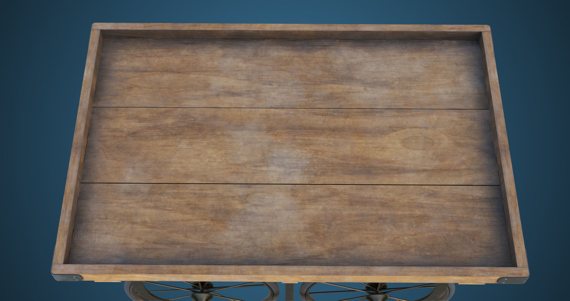 Wooden Cart05 All PBR Unity UE Textures Included Low-poly 3D model_18