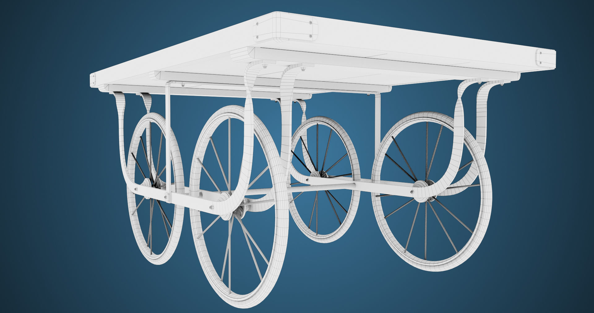 Wooden Cart05 All PBR Unity UE Textures Included Low-poly 3D model_28