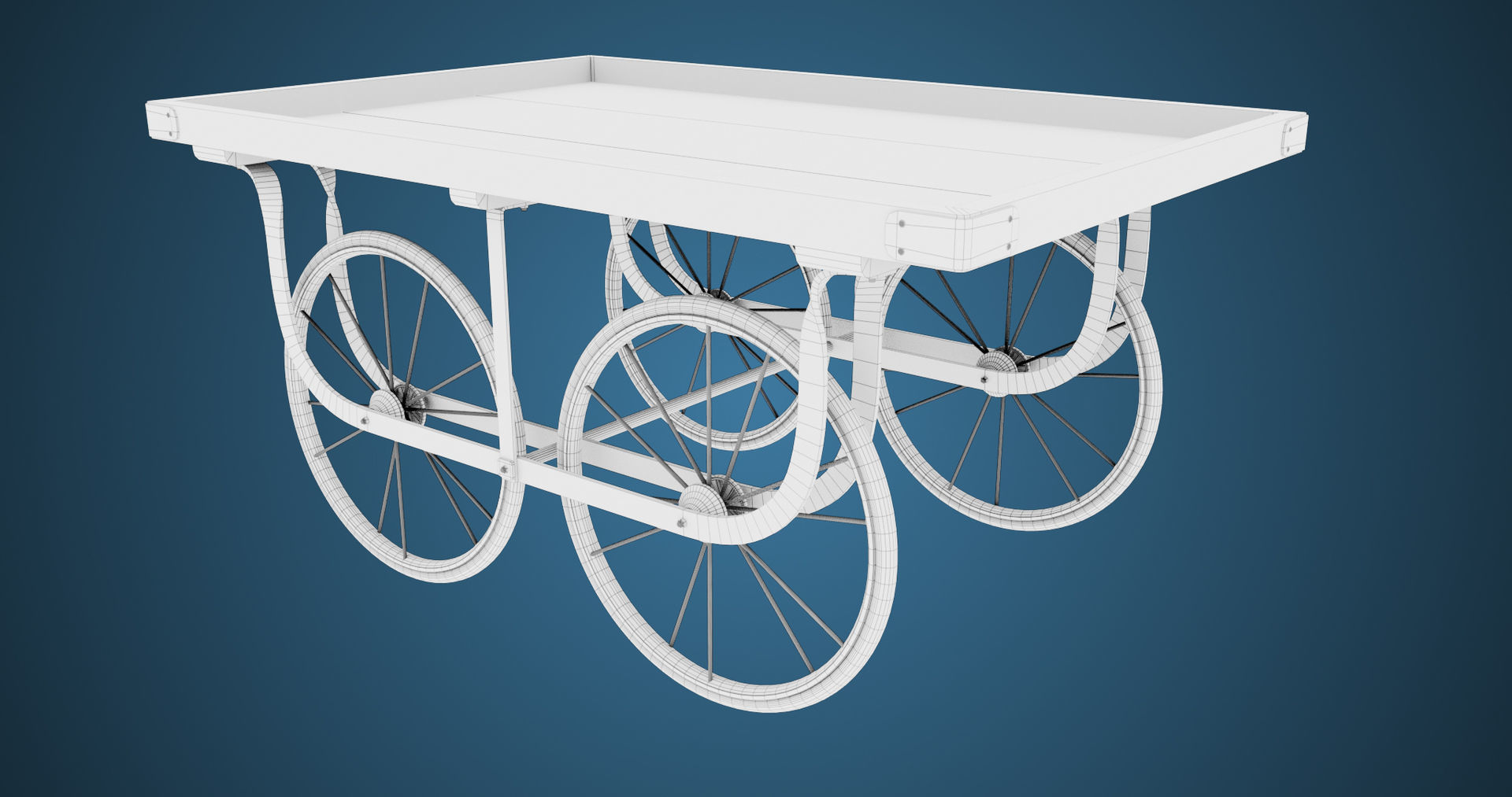 Wooden Cart05 All PBR Unity UE Textures Included Low-poly 3D model_25