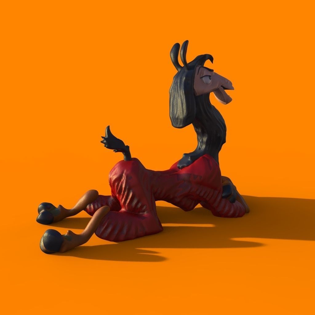 Kuzco from Emperors new groove 3D print model_7
