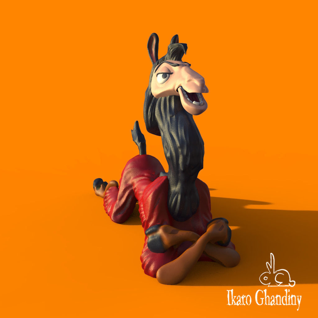 Kuzco from Emperors new groove 3D print model_1