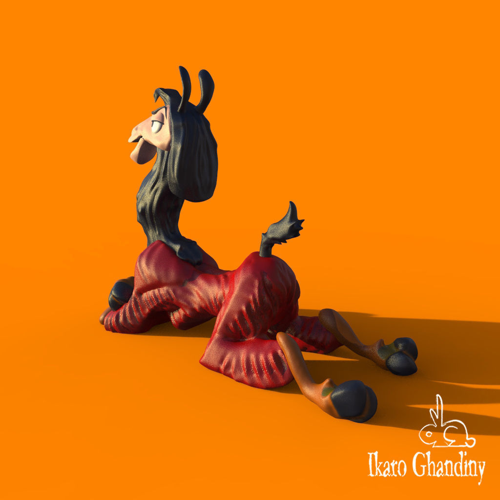 Kuzco from Emperors new groove 3D print model_3