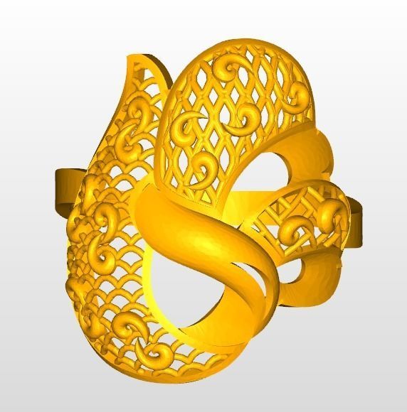  RING ROYAL GOLD  3D print model_2
