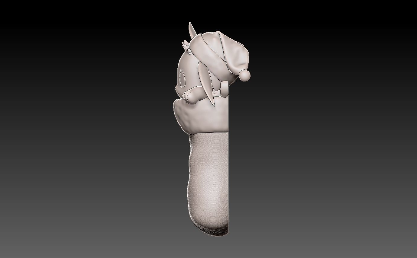 Pokemon eevee christmas stocking 3D print model_10