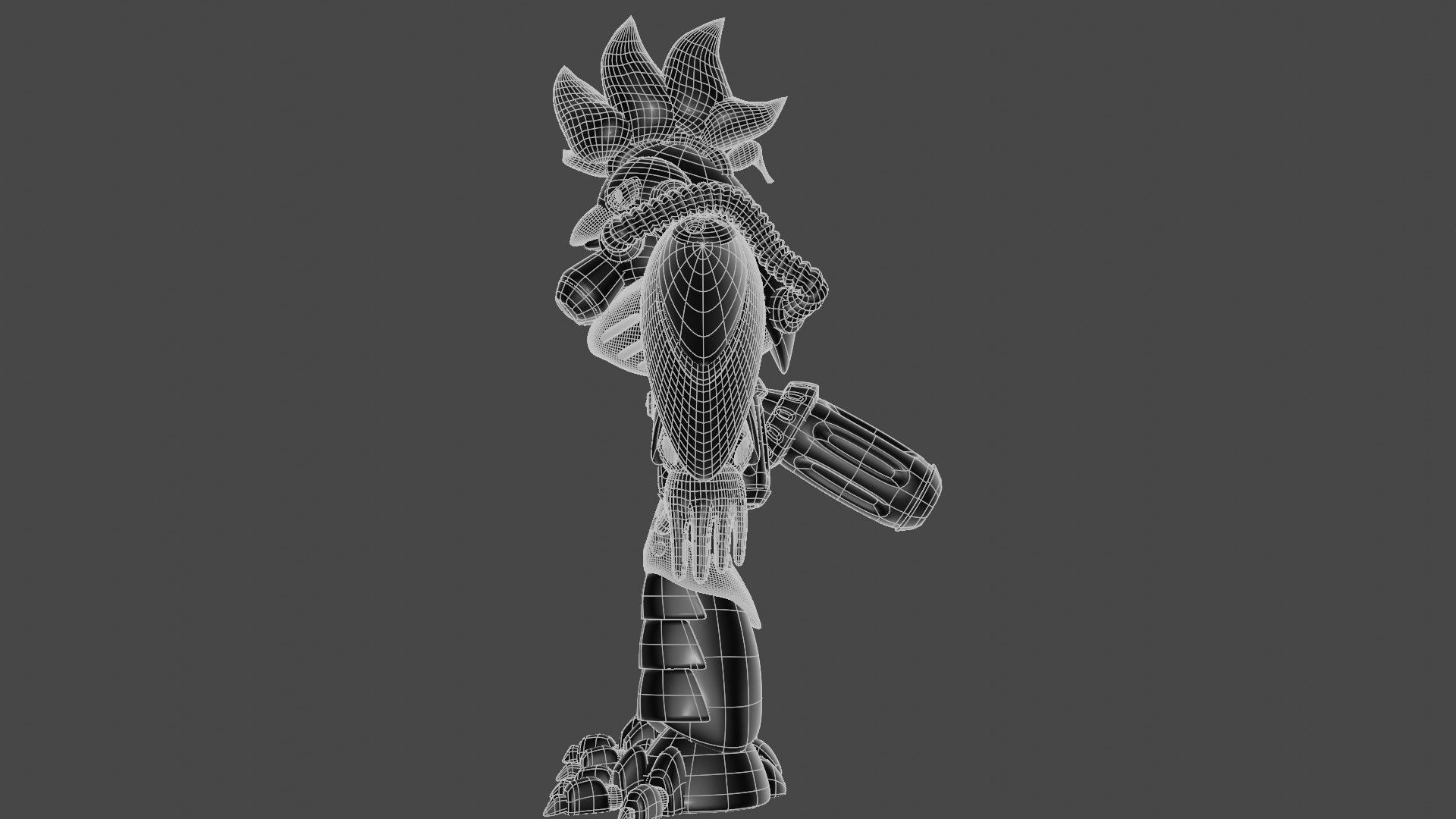 Burn Rooster 3D model_11
