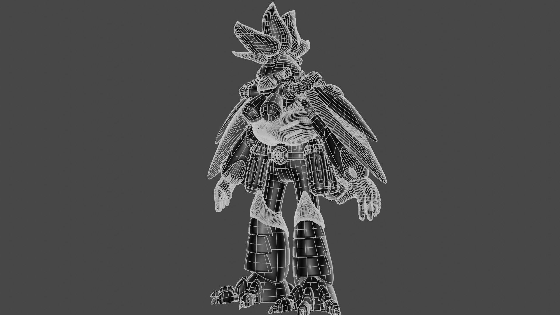 Burn Rooster 3D model_13