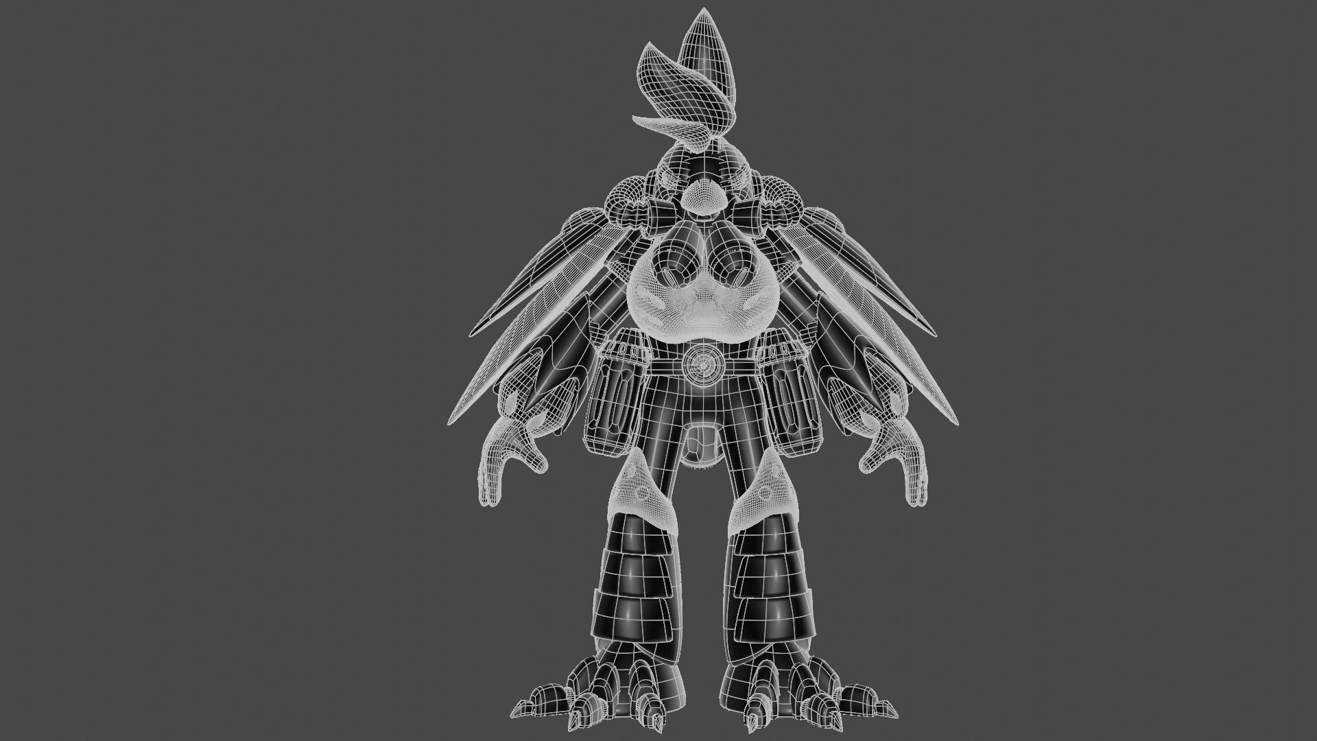 Burn Rooster 3D model_10