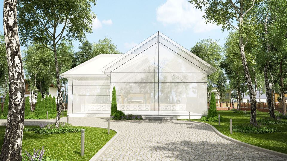 Exterior Primitive Building 3D model_2