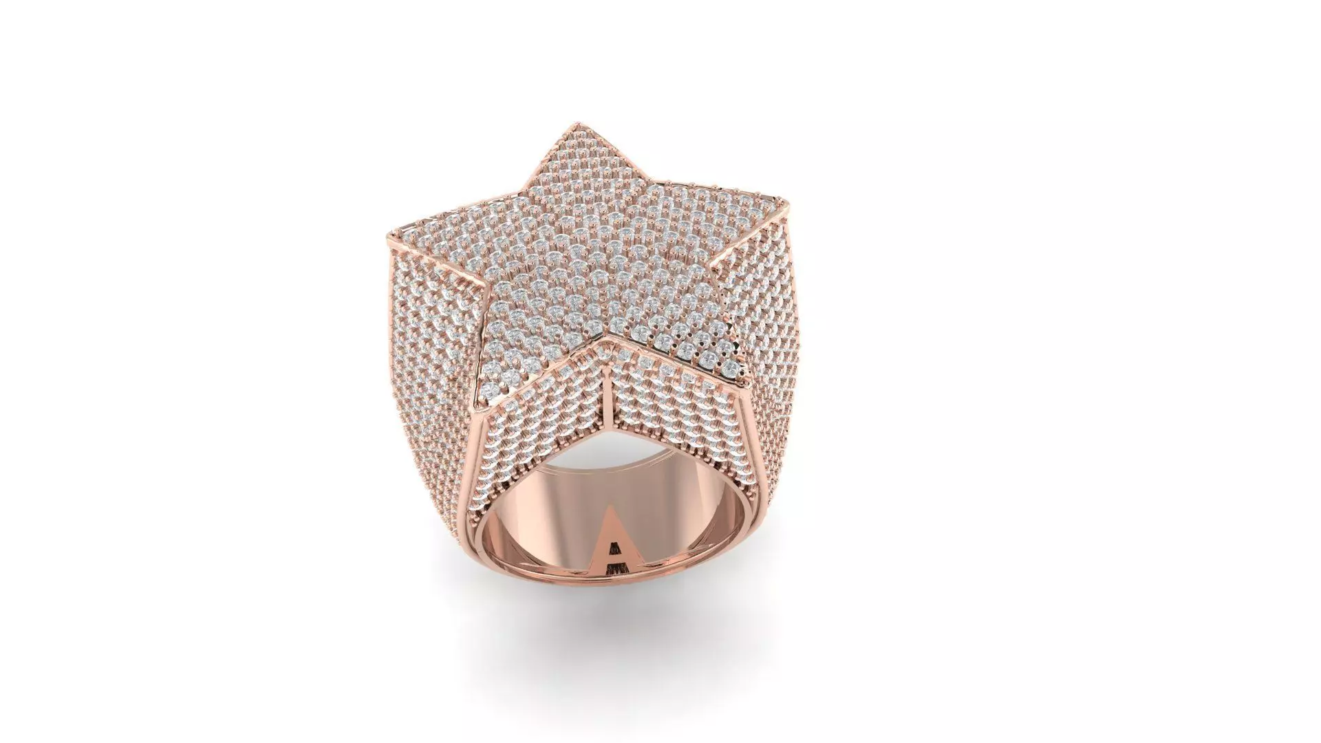 Star ring nice design printable 3D print model