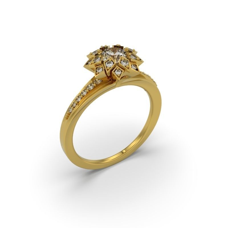 PACK OF 50 3D ENGAGEMENT RINGS 3D print model_46