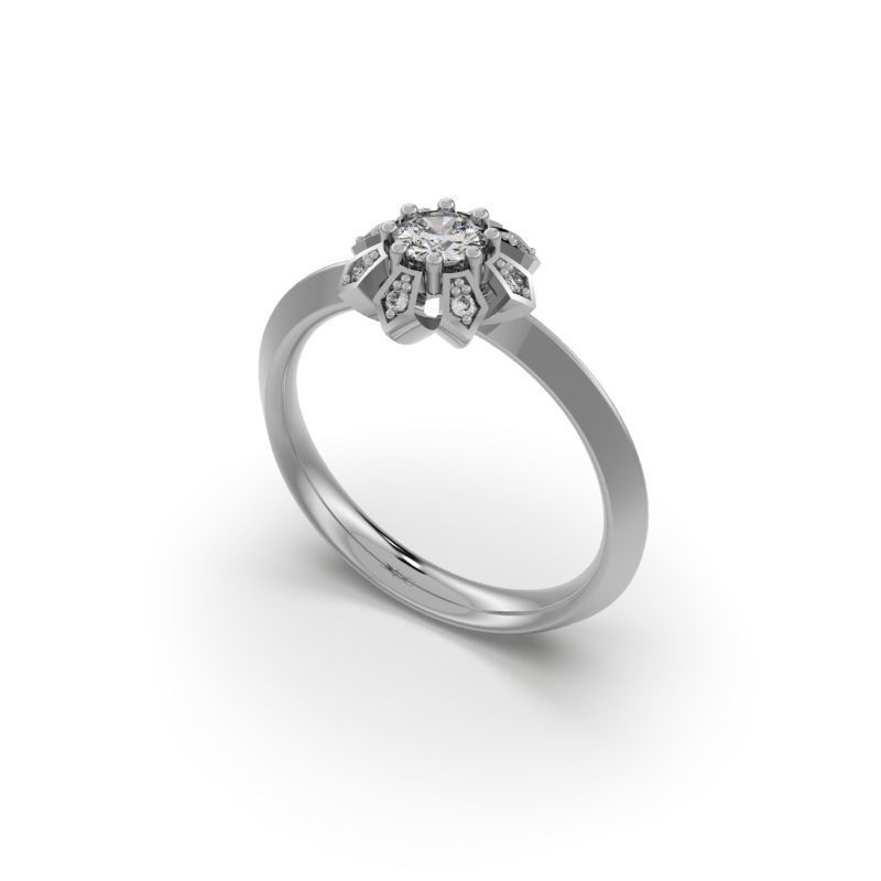 PACK OF 50 3D ENGAGEMENT RINGS 3D print model_10