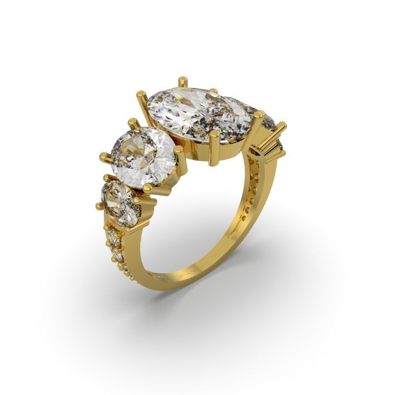 PACK OF 50 3D ENGAGEMENT RINGS 3D print model_25
