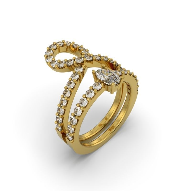 PACK OF 50 3D ENGAGEMENT RINGS 3D print model_91