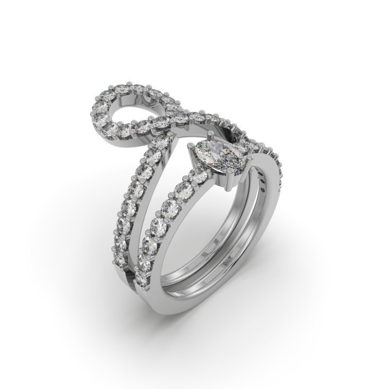 PACK OF 50 3D ENGAGEMENT RINGS 3D print model_3