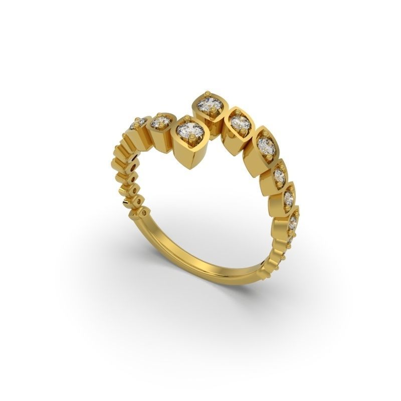 PACK OF 50 3D ENGAGEMENT RINGS 3D print model_77