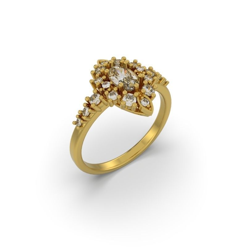 PACK OF 50 3D ENGAGEMENT RINGS 3D print model_13