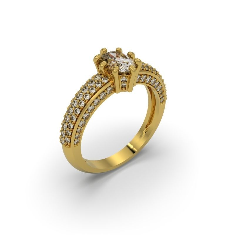 PACK OF 50 3D ENGAGEMENT RINGS 3D print model_53