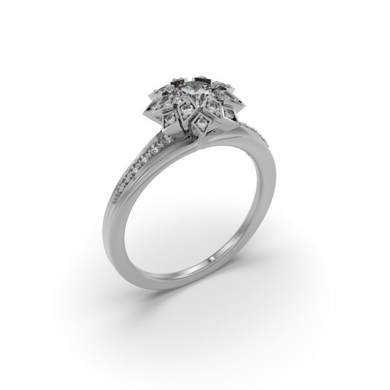PACK OF 50 3D ENGAGEMENT RINGS 3D print model_48