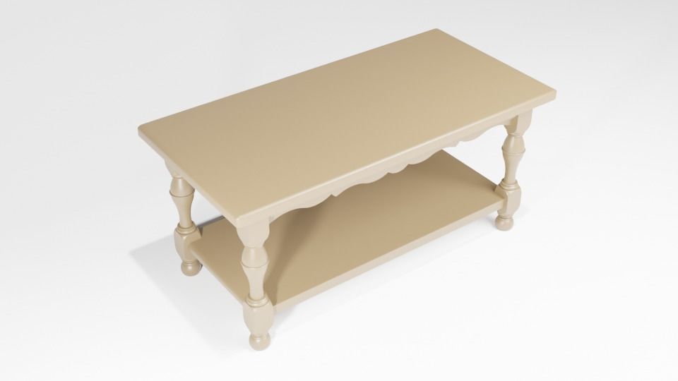 antique table 3D model Free 3D model_1