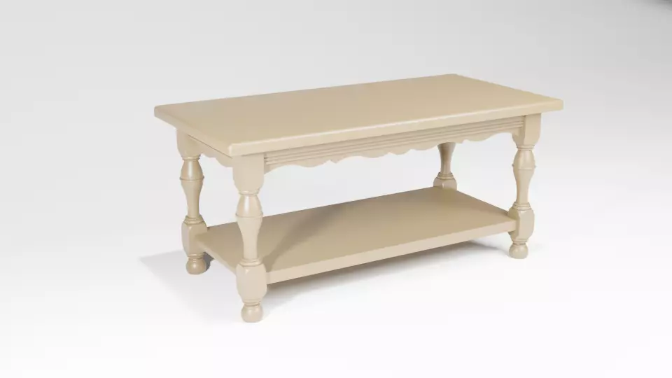 antique table 3D model Free 3D model_0