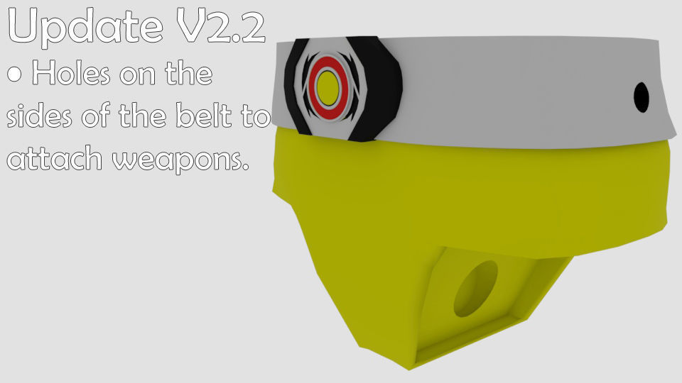 Super rangers Yellow ranger Action figure 3D print model_9