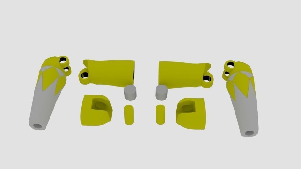 Super rangers Yellow ranger Action figure 3D print model_12