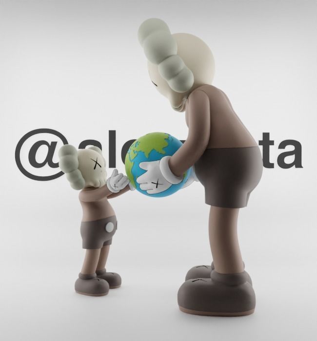 Kaws The Promise Textured Low-poly 3D model_4