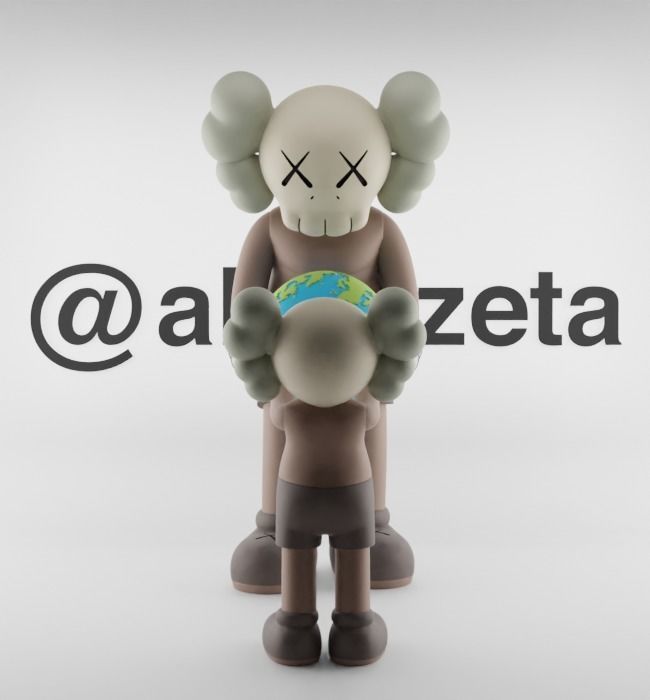 Kaws The Promise Textured Low-poly 3D model_29