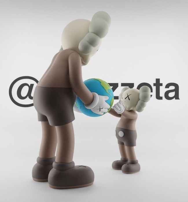 Kaws The Promise Textured Low-poly 3D model_17