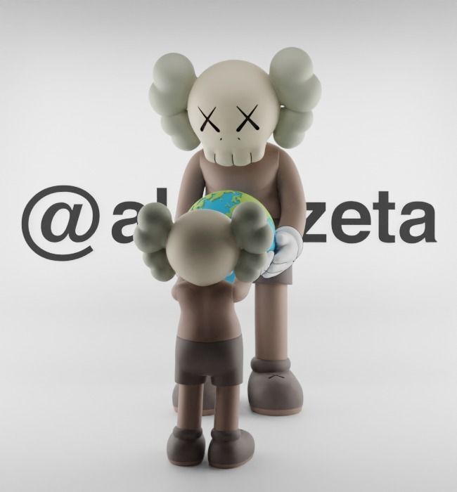 Kaws The Promise Textured Low-poly 3D model_30