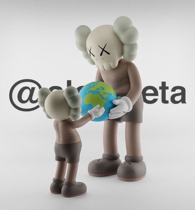 Kaws The Promise Textured Low-poly 3D model_33