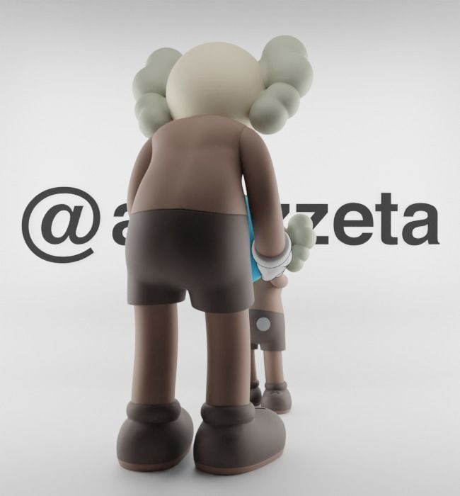 Kaws The Promise Textured Low-poly 3D model_13