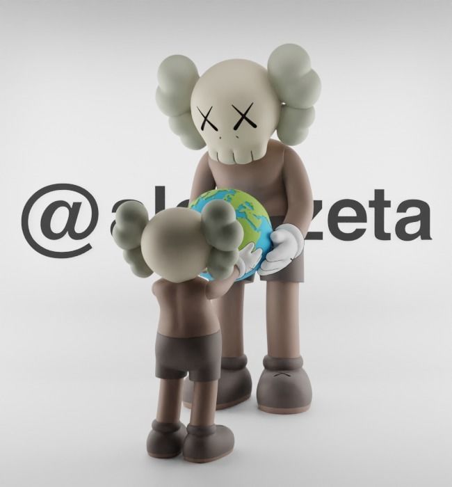Kaws The Promise Textured Low-poly 3D model_31