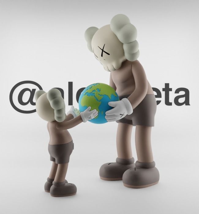 Kaws The Promise Textured Low-poly 3D model_35