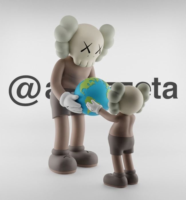 Kaws The Promise Textured Low-poly 3D model_25